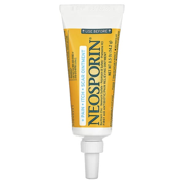 Neosporin, + Pain + Itch + Scar Ointment, 0.5 oz (14.2 g)