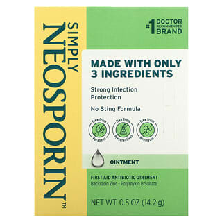 Neosporin, Simply, мазь с антибиотиками для оказания первой помощи, 14,2 г (0,5 унции)