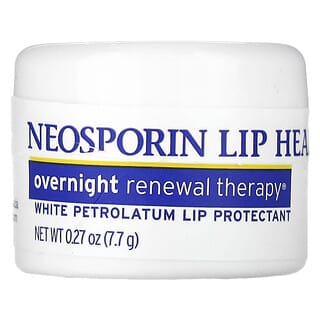 Neosporin, 夜間修復緩解，白凡士林護唇膏, 0.27oz (7.7 g)