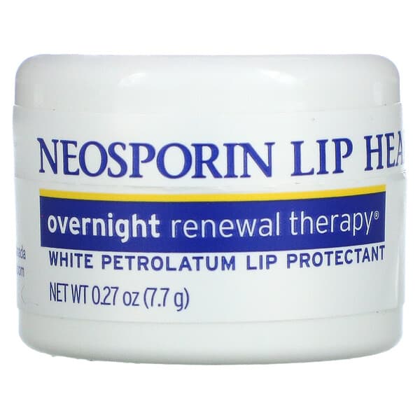 Neosporin, Overnight Renewal Therapy, White Petrolatum Lip Protectant, 0.27 oz (7.7 g)