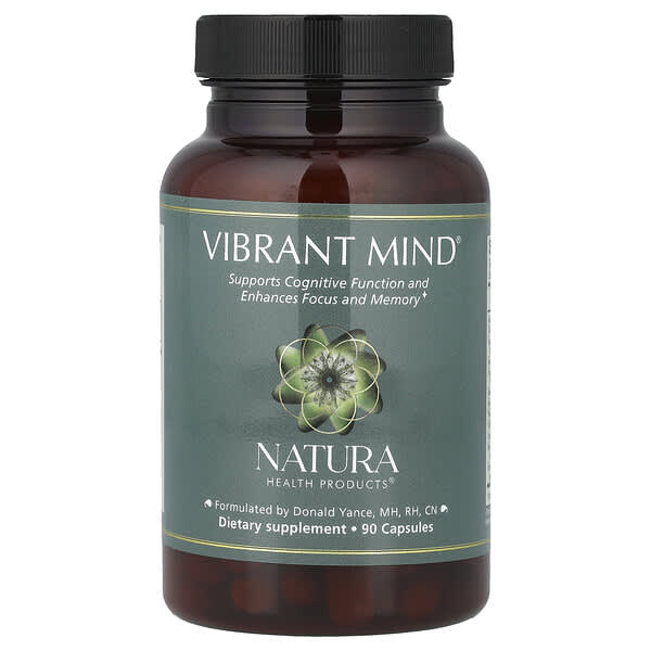 Natura Health Products, Vibrant Mind®, 캡슐 90정