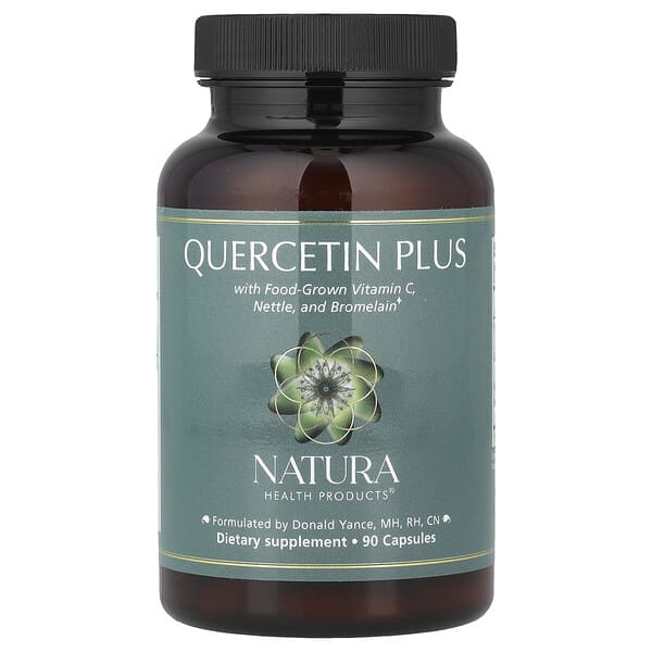 Natura Health Products, 퀘르세틴 플러스, 캡슐 90정