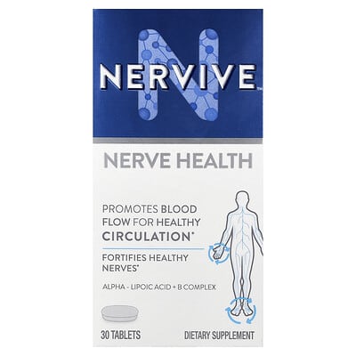Nervive, Nerve Health, 30 Tablets