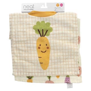 Neat Solutions, детские слюнявчики, от 6 месяцев, овощи, 2 шт.