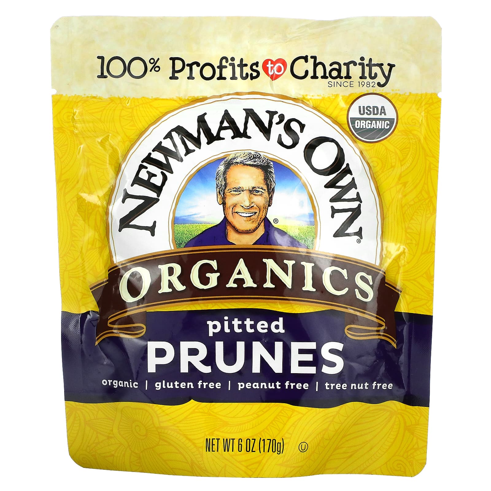 Newmans Own Organics Organic Pitted Prunes 6 Oz 170 G