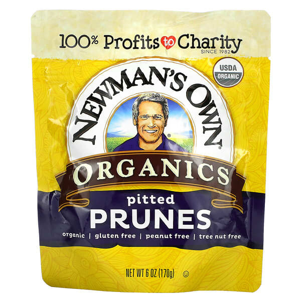 Newman's Own Organics, オーガニック種抜きプルーン、170g（6オンス）