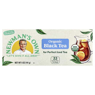 Newman's Own Organics, Organic Black Tea, 22 Tea Bags, 5 oz (141 g)
