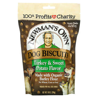 Newman's Own Organics, 犬餅乾，火雞甘薯味，10 盎司（284 克）