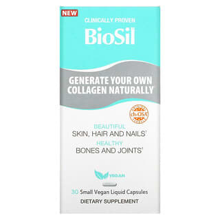 BioSil, Générateur de collagène avancé, 30 petites capsules liquides vegan
