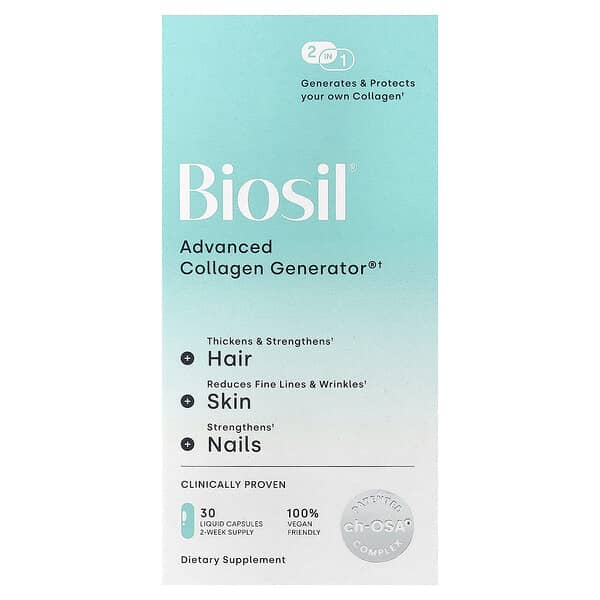 Biosil, Collageengenerator, 30 vloeibare capsules