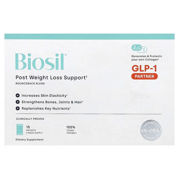 Biosil, Post Weight Loss Support, Unterstützung nach der Gewichtsreduktion, 15 Päckchen