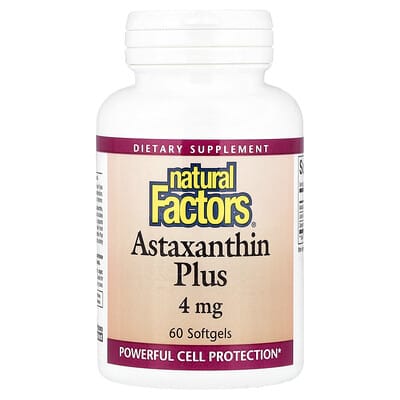 Natural Factors, Astaxanthin Fortified, 4 mg, 60 Softgels