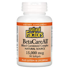 Natural Factors, BetaCareAll, 15,000 mcg, 90 Softgels