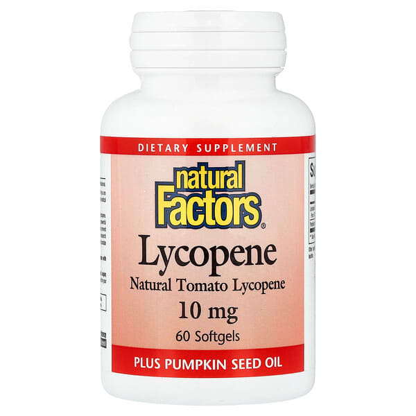 Natural Factors, Lycopene, 10 mg, 60 Softgels