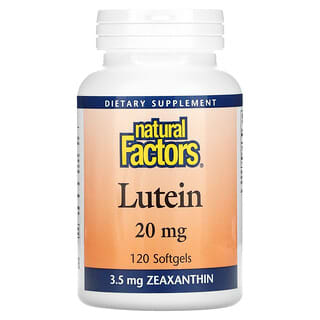 Natural Factors, Lutéine, 20 mg, 120 capsules à enveloppe molle