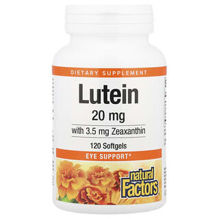 Natural Factors, Luteină, 20 mg, 120 capsule moi