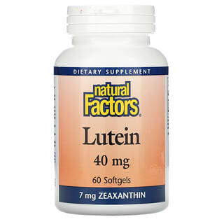Natural Factors‏, לוטאין, 40 מ"ג, 60 כמוסות ג'ל