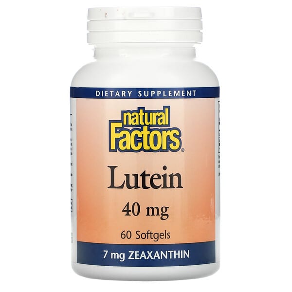 Natural Factors, ルテイン、 40mg、 60ソフトジェル