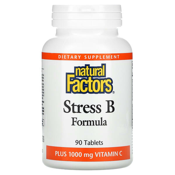 Natural Factors, Stress B Formula，外加 1000 毫克維生素 C，90 片