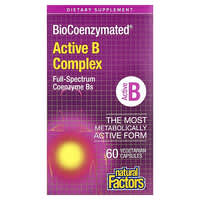 Natural Factors, BioCoenzymated®, Complejo de vitaminas B activas, 60 cápsulas vegetales