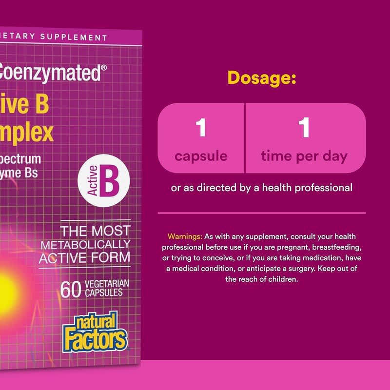 BioCoenzymated®, Complexo B Ativo, 60 Cápsulas Vegetarianas