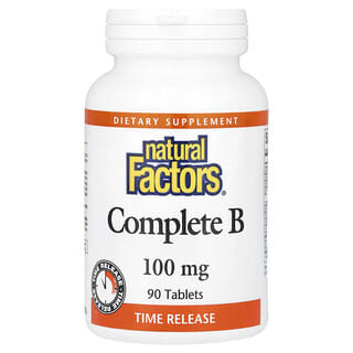 Natural Factors, Complete B, 90 таблетки