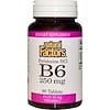 B6, Pyridoxine HCl, 250 mg, Plus Vitamin C, 50 mg, 90 Tablets