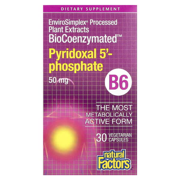 BioCoenzymated, B6, 피리독살 5'-포스페이트, 50mg