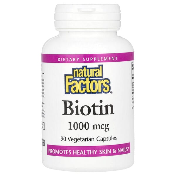 Biotin, 1,000 mcg, 90 Vegetarian Capsules