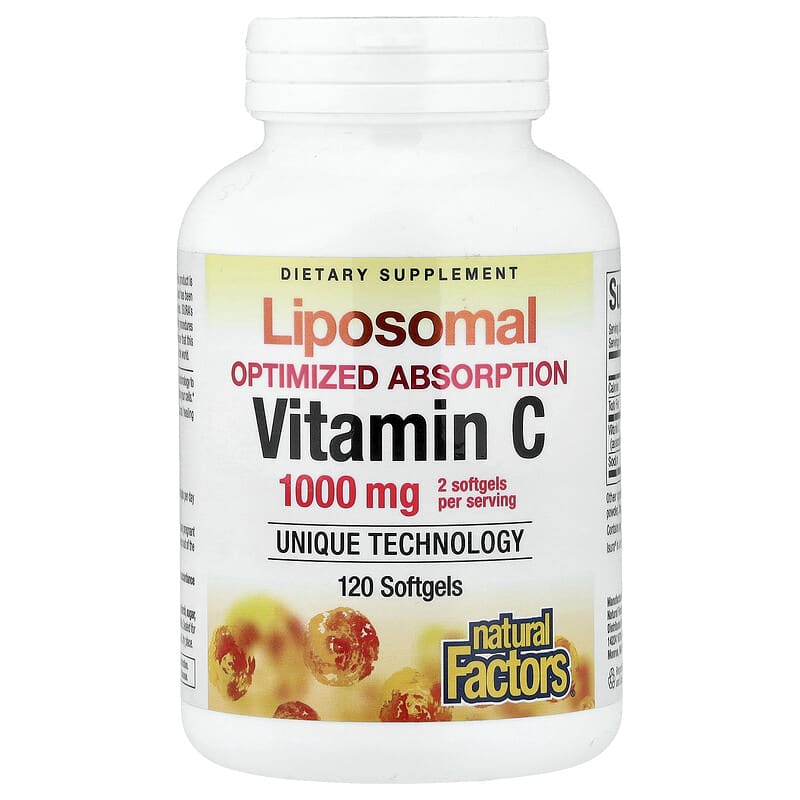 Liposomal Vitamin C, 120 Softgels (500 mg per Softgel)