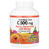 Fruit-Flavor Chew, Vitamin C, Peach, Passionfruit and Mango, 500 mg, 90 Chewable Wafers