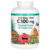 Vitamina C, Sabor de Frutas, Tropical, 500 mg, 180 Bolachas Mastigáveis