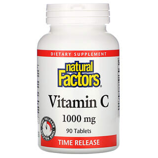 Natural Factors, Vitamine C, 1000 mg, 90 comprimés à libération prolongée