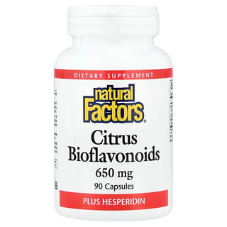 Natural Factors, цитрусовые биофлавоноиды с гесперидином, 650 мг, 90 капсул