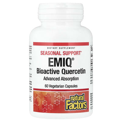 Natural Factors, EMIQ®, Bioactive Quercetin, 60 Vegetarian Capsules
