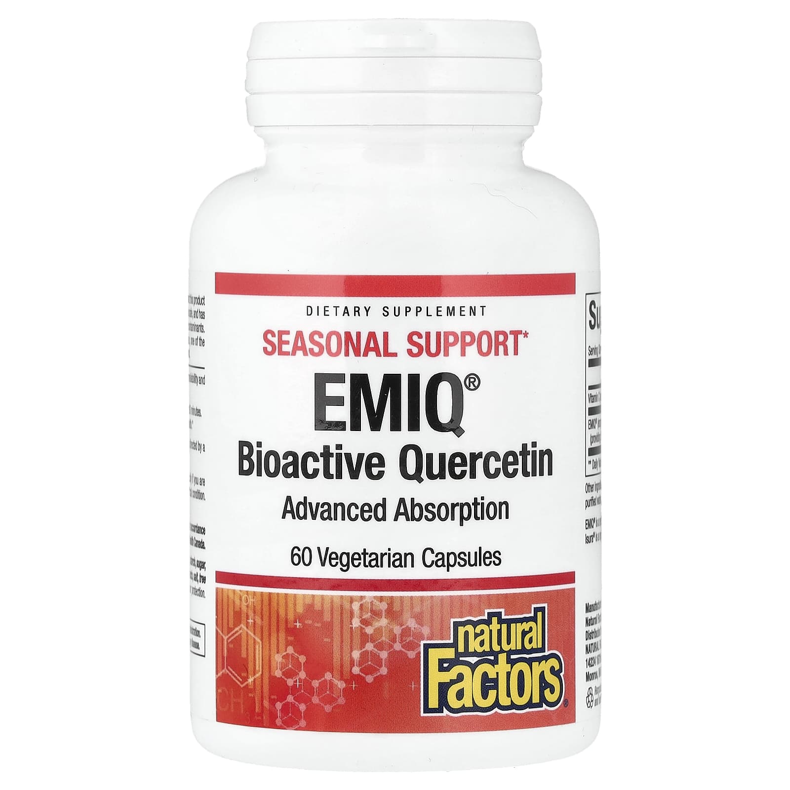 EMIQ®, Bioactive Quercetin, 60 Vegetarian Capsules