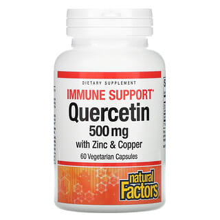 Natural Factors, Refuerzo inmunitario, Quercetina, 500 mg, 60 cápsulas vegetales