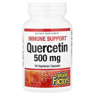 Natural Factors, Quercetin, 500 mg, 60 Vejetaryen Kapsül