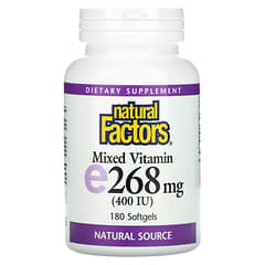 Natural Factors, Mixed Vitamin E, 268 mg (400 IU), 180 Softgels