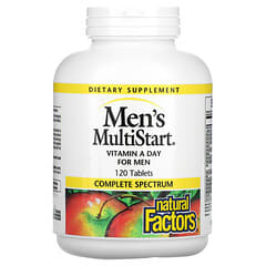 Natural Factors, メンズMultiStart（マルチスタート）、男性用1日のビタミン、120粒