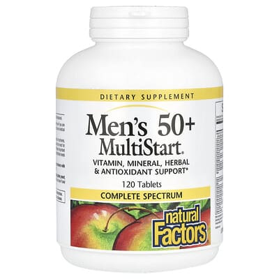 Natural Factors, Men's 50+ MultiStart, 120 Tablets