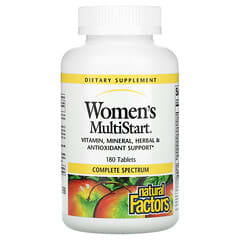 Natural Factors, MultiStart para Mulheres, 180 Comprimidos