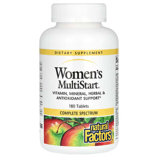 Natural Factors, MultiStart® para mujeres, 180 comprimidos