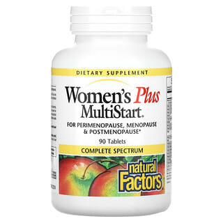 Natural Factors, Plus MultiStart para mujeres`` 90 comprimidos