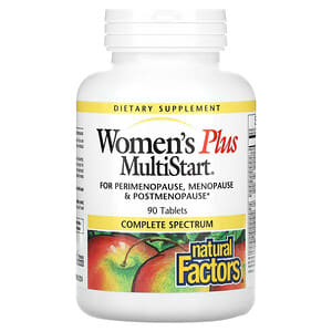 Natural Factors, Plus MultiStart para mujeres`` 90 comprimidos'