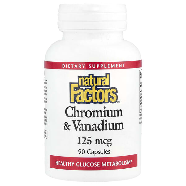 Chromium & Vanadium, 125 mcg, 90 Capsules