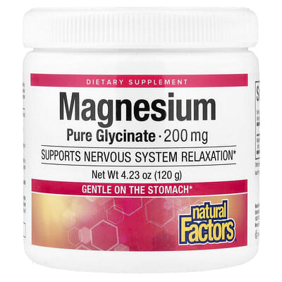 Natural Factors, Magnesium Pure Glycinate, 4.23 oz (120 g)