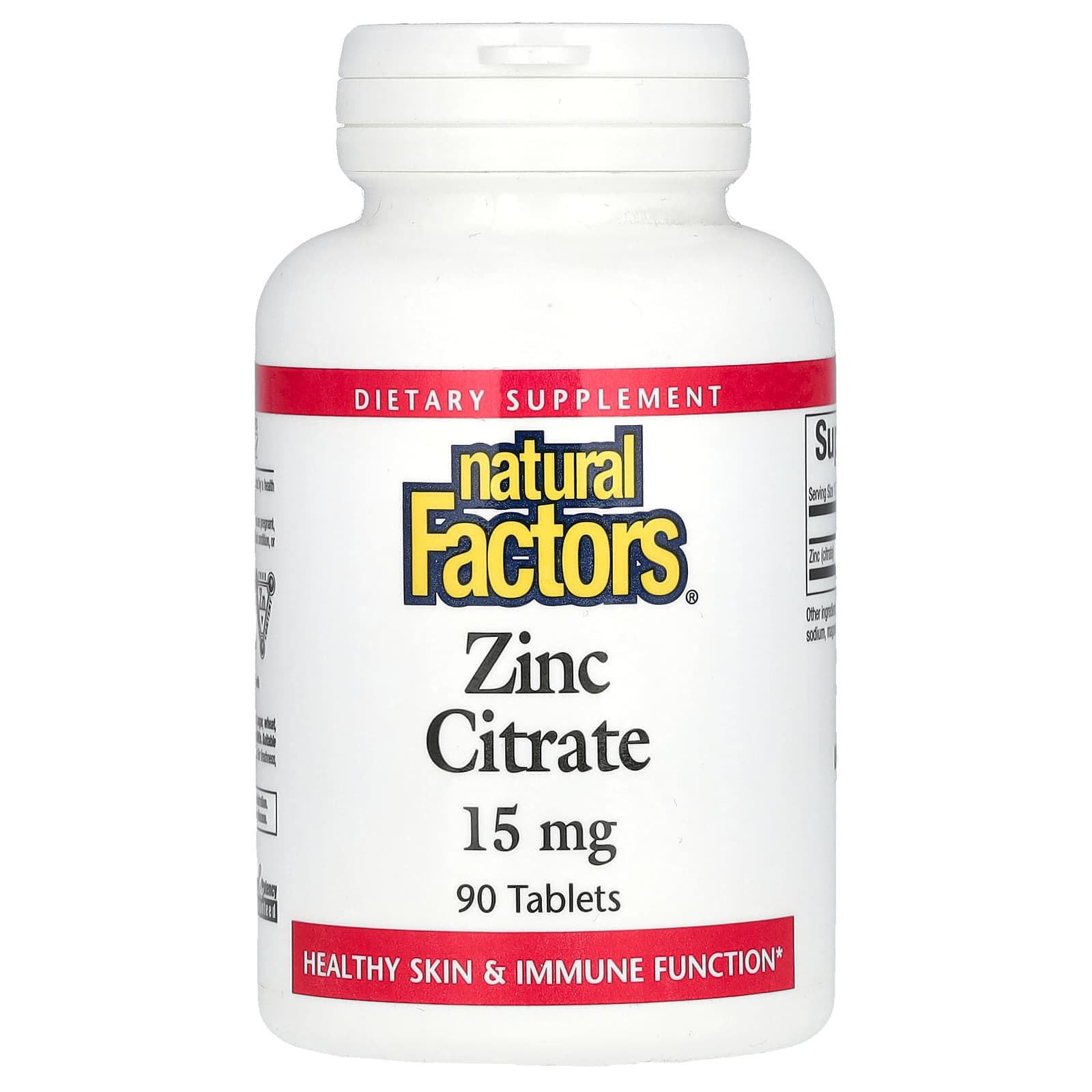 Zinc Citrate, 15 mg, 90 Tablets