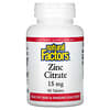 Zinc Citrate, 15 mg, 90 Tablets