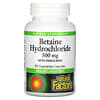 Betaine Hydrochloride with Fenugreek, 500 mg, 90 Vegetarian Capsules